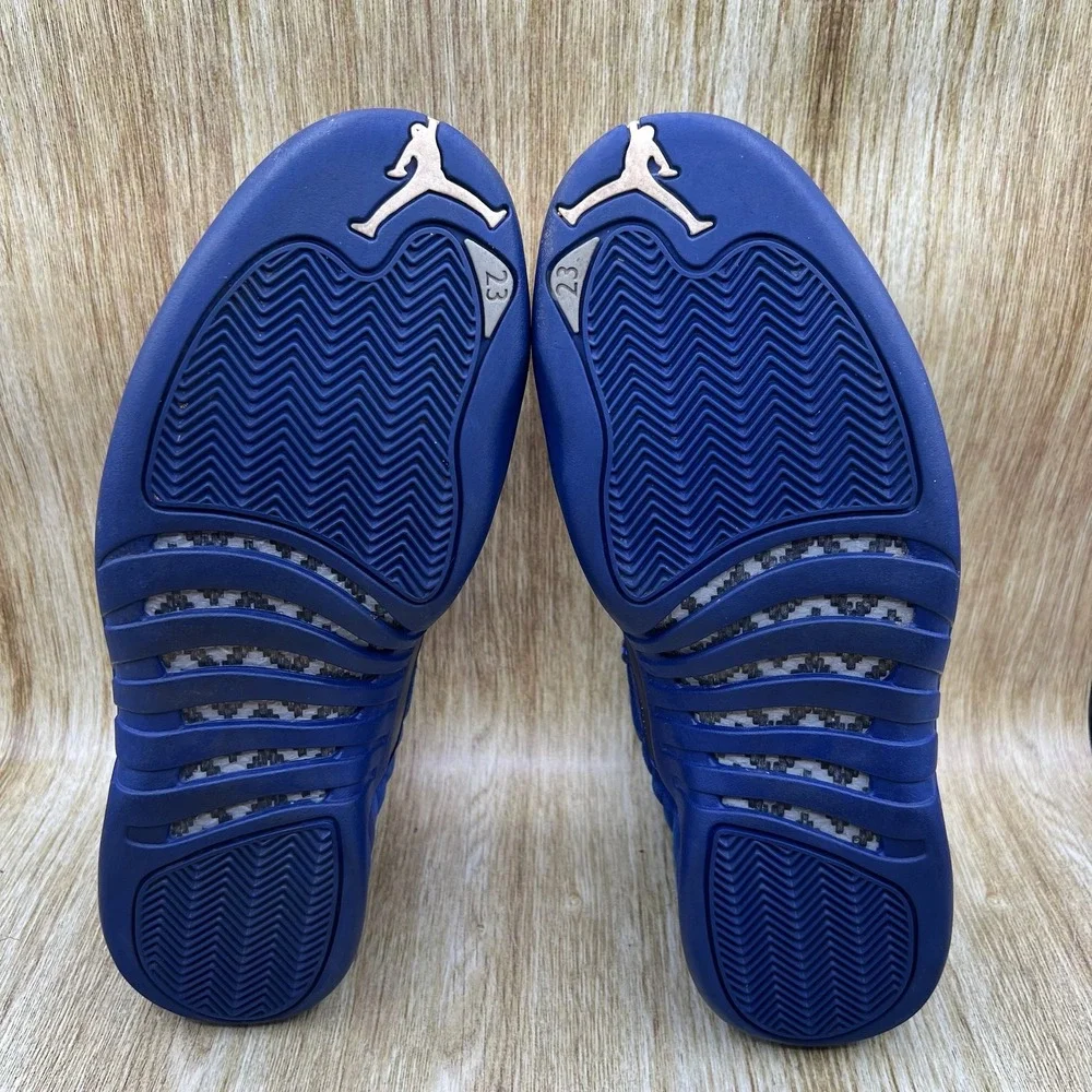 Nike Air Jordan 12 Retro Men's Size 13 Deep Royal Blue Suede Sneakers 130690-400